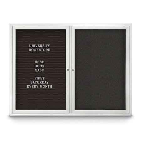 United Visual Products Corkboard, 36"x36", Amethyst/Bronze UV403PLUS-BRONZE-AMETHY